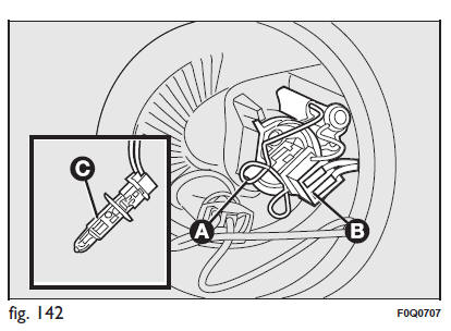 Fiat Bravo. Sustitución de la lámpara exterior