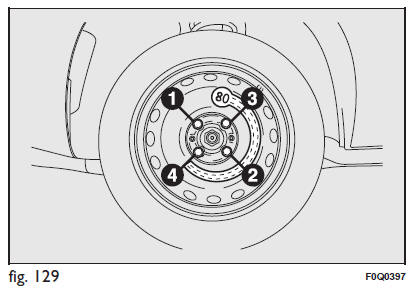 Fiat Bravo. Sustitución de una rueda
