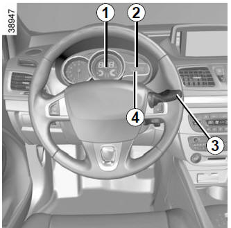 Renault Fluence. Advertencia de pérdida de presión de los neumáticos