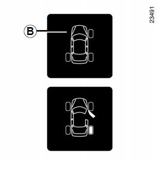 Renault Fluence. Advertencia de pérdida de presión de los neumáticos