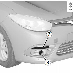 Renault Fluence. Faros delanteros (sustitución de las lámparas)