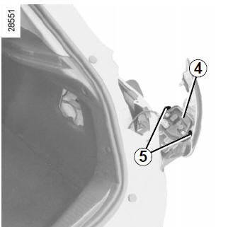 Renault Fluence. Luces traseras y laterales (sustitución de las lámparas)