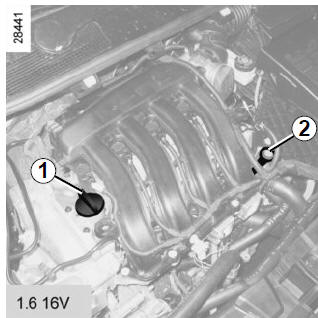Renault Fluence. Nivel de aceite del motor (añadido, llenado)