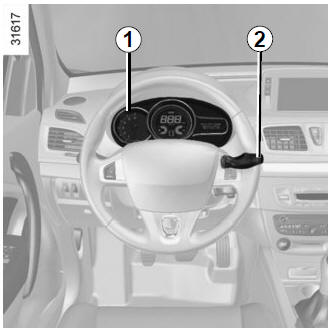 Renault Fluence. Pantallas e indicadores