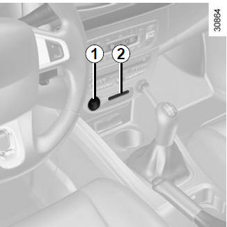 Renault Fluence. Arranque, parada del motor (vehículo con tarjeta RENAULT)