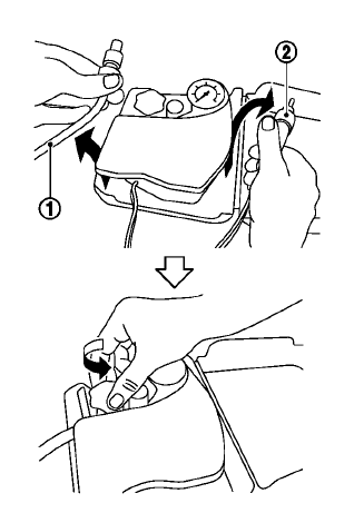 Nissan Leaf. Llanta desinflada 