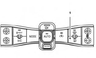 Nissan Leaf. Interruptor del desempañador del cristal trasero y del espejo exterior