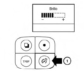 Nissan Leaf. Control de brillo de los instrumentos