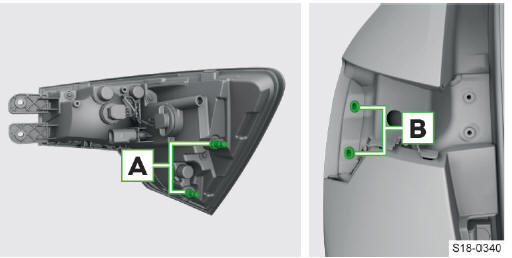 Skoda Scala. Luz intermitente posterior