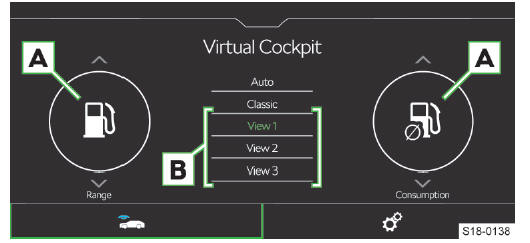 Skoda Scala. Configurar la opción de preselección para la visualización de información adicional