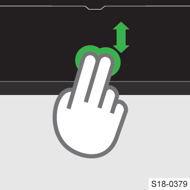 Skoda Scala. Tire con dos dedos hacia arriba o hacia abajo