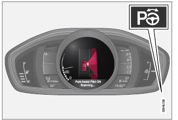 Volvo V40. Aparcamiento asistido activo (PAP) 