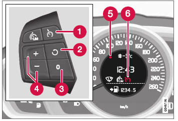 Volvo V40. Control de velocidad constante 