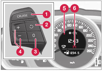 Volvo V40. Control de velocidad constante 