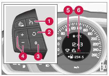 Volvo V40. Control de velocidad constante 