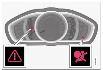 Volvo V40. Triángulo de advertencia