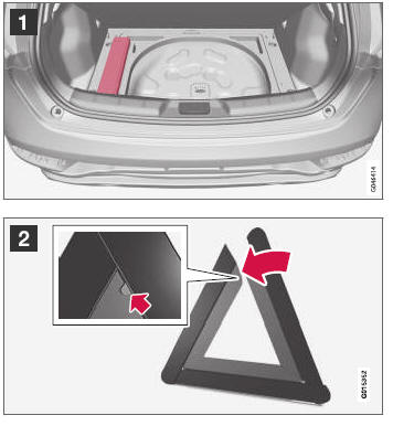 Volvo V40. Triángulo de emergencia